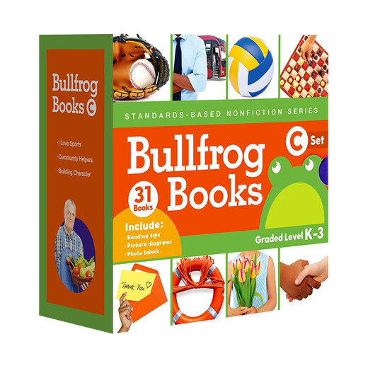 点读版 美国Jump百科分级读物-BullfrogBooks 牛蛙系列C盒 31册 新一代科学标准 提升英语学习力 英文原版5 - 8 岁 蓝思值50L - 400L