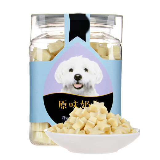 Feng Chong Dog Goat Milk Slices Cheese Two or Three Months Puppies Pomeranian Corgi Pets Calcium Supplementing Yogurt Snacks 6 Months and Over Star Milk Slices 120g