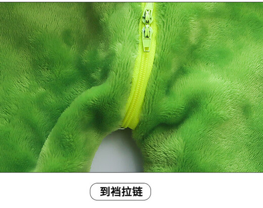 G.DUCKKIDS children's clothing children's pajamas autumn and winter boys and girls home clothes small dinosaur double thickened baby one-piece sleeping bag spring and autumn 2371 dinosaur green flannel 100 size 2~3 years old 90-100cm cm