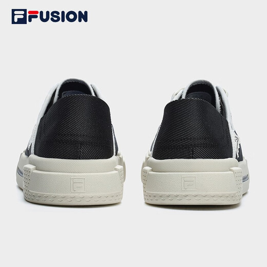 FILA FUSION Fila marca de moda WALLRIDE DX zapatos de hombre zapatos de lona de una sola pierna zapatillas nuevas negro/blanco leche-BG 41
