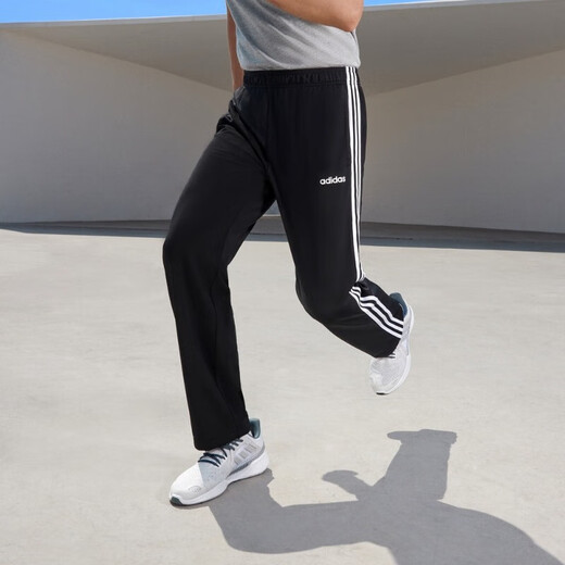 
Adidas official website official men's pants spring hoodies sports trousers fitness training pants men's fashion versatile classic pants EI9761/three stripes/open pants 2XL (185)