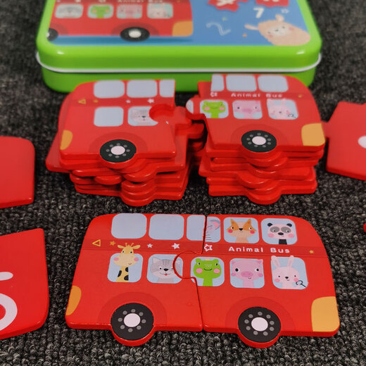 Nanqi Primar- und Sekundarklassenbereichsspielzeug, Zahlenerkennung für Kinder, Zahlen- und Mengenpaarung, Lehrmittel, Kindergarten-Mathebereichsmaterialien, Zahlenbus, Zahlenkorrespondenzstab