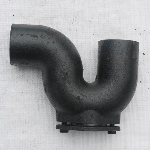 Flexible cast iron pipe W-type P door bend anti-water trap DN50 75 100 water drainage pipe fittings joint accessories DN753 inch