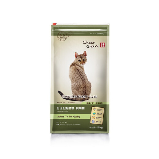 畅享优品（cheershare ）挑嘴猫粮幼猫成猫营养护泌尿全期天然粮1.5kg 1.5kg