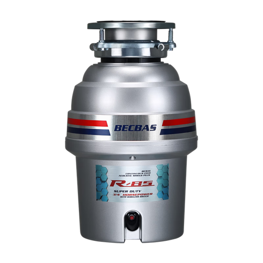 BECBAS R85 industrial high-speed kitchen food waste disposer, fully automatic, light gray