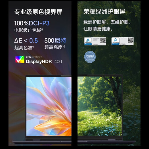 荣耀MagicBook Pro16 【政府补贴】AI轻薄高性能办公学习游戏设计笔记本电脑 165Hz高刷3K电竞屏 U5 24G内存 1T固态 凝夜色