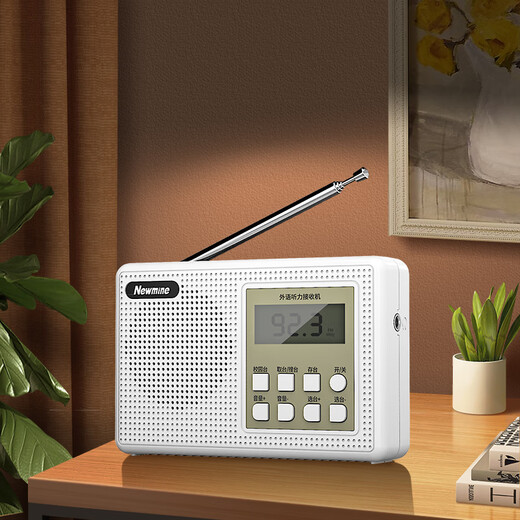 Newman BT501 Radio-College-Aufnahmeprüfung, Englisch-Hörniveau 4 und 6, Campus-Maschine, Player für ältere Menschen, tragbarer Vollband-FM-Walkman, weiß