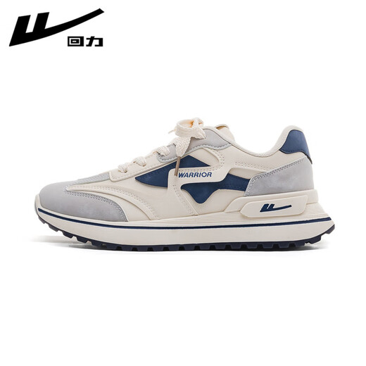 Warrior official men's shoes, autumn and winter sports shoes, men's versatile casual running shoes, men's trendy leather dad shoes