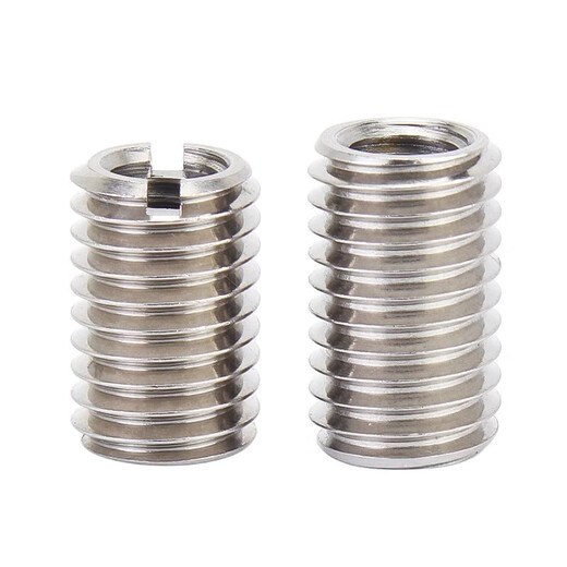 Jinchao 304 stainless steel internal and external tooth nut thread conversion brace thread sheath M3M4M5M8M10M12M16 M3*M5*L6 (5 pieces) slotted