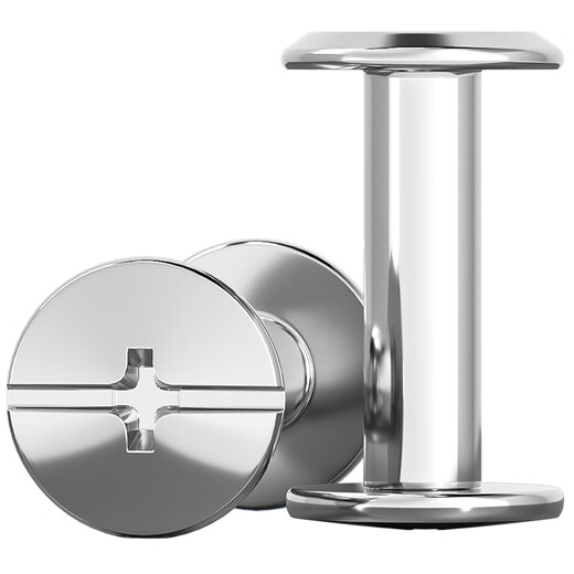 Fengji 304 stainless steel mother-in-law rivets butt lock screw nut photo album account book recipe screw M3M4M5M6mm M3.5*35-10 sets