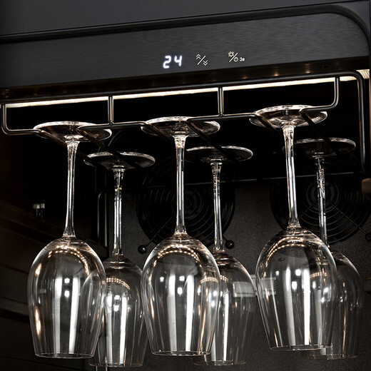 PULADI frequency conversion double-door red wine cabinet constant temperature double-door double-temperature wine cabinet home living room refrigerator office tea villa liquor beverage commercial fresh-keeping display cabinet embedded ultra-thin frequency conversion double door-1.88 meters high-wine cabinet ice bar style 414L