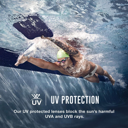 Speedo Unisex Adult Swim Goggles Mirror Conqueror 2.0 Black/Red One Size