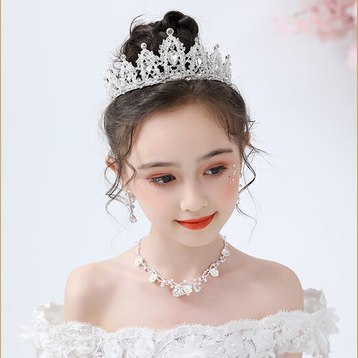 Bai Qixin's birthday crown and headdress, 18-year-old coming-of-age ceremony, sparkling diamond headband, marriage proposal, children's performance and shooting props, hair accessories, crown and headdress, Bai Rong