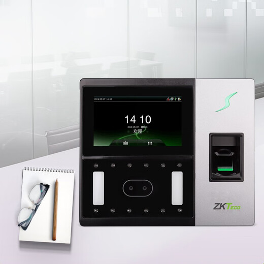 
ZKTECO Entropy Technology iFace702-S Face Fingerprint Attendance Machine High-speed Recognition Check-in Machine Touch Screen Control Access Control All-in-One AI702 Upgraded Model (Face recognition is faster) + USB flash drive with attendance