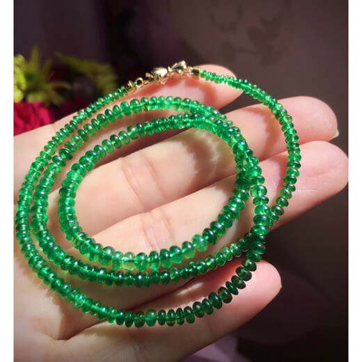 DL 1998 Fat Donglai same style tanzanite tourmaline tsavorite blue orb bead chain millet beibei chain pink spinel ruby 925 silver blue Linhui faceted necklace 3.24.6m