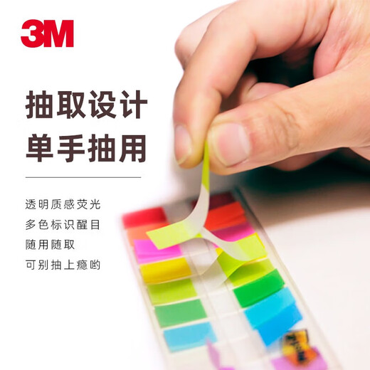 3M отчет Слейк извлечение тип индикатора метки бумаги инструкции по ноутбуку Прозрачная папка с антипригарной наклейкой в закладки закладка для флуоресцентного индекса наклейки на стикер классификация One Pack 683-5CF