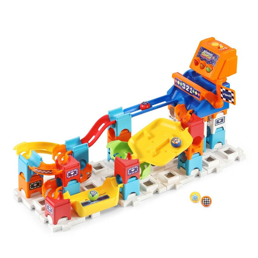 VTech (vtech) Children's Toy Building Blocks Rolling Ball Adventure Racing Track Assembly STEAM Educational Thinking Development 80-51930 80-519300 Ball Adventure