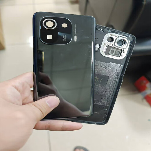 Suitable for Xiaomi 11 back cover original disassembly battery cover 11Pro outer screen glass original second-hand mobile phone case youth Xiaomi 11 ultra back cover ceramic black 98 new disassembly