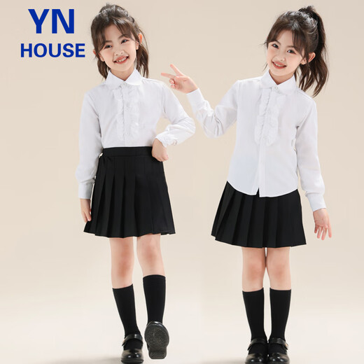 Yinuofang girls pleated skirt performance dress British style short skirt campus chorus uniform black suit school uniform kindergarten uniform sixty-one