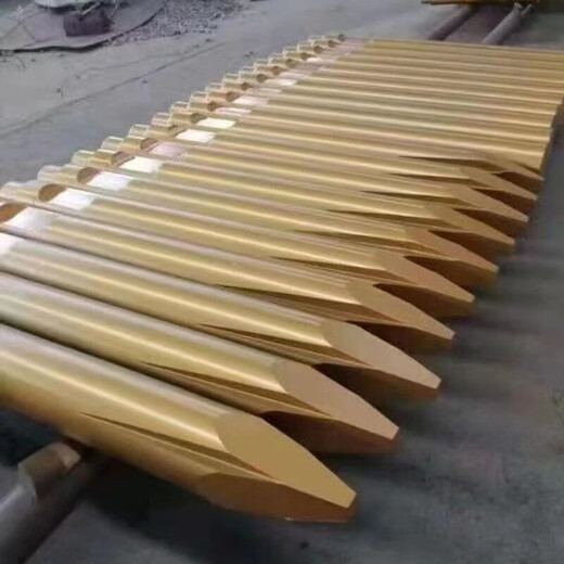 XMSJ extensión de varilla de taladro de martillo rompedor de excavadora 45/53/68 varilla de perforación 75/100/14070 cabeza de pistola aguja de acero resistente al desgaste aguja de pistola 45 tratamiento térmico reforzado con oro de alta resistencia al desgaste 50 CM