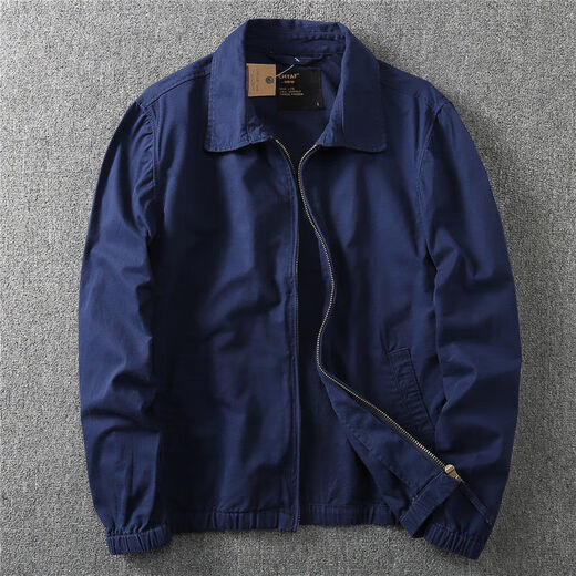 
Ranwei Ferre American casual jacket men's spring and autumn thin style middle-aged and young workwear versatile simple lapel top Military green-13068 M Recommended 100/120Jin [Jin equals 0.5 kg]