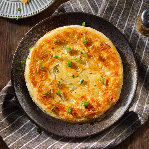 Sanquan Shanghai-style scallion pancake 900g 10 pieces, family breakfast fresh baked pasta bacon ham semi-finished products