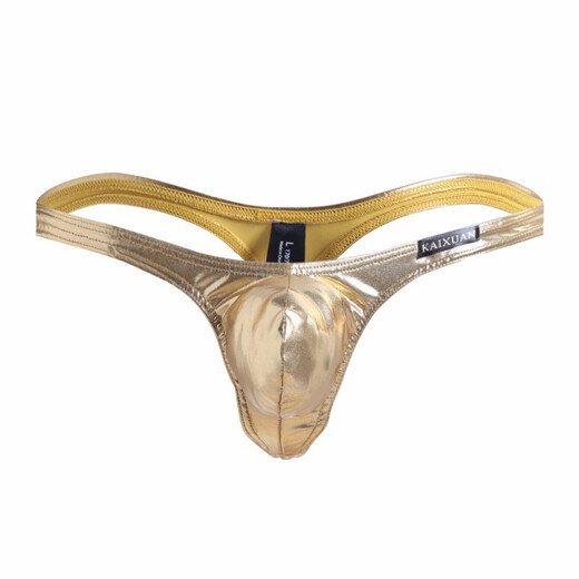 ROSELEX confidential delivery men's sexy underwear temptation thong imitation leather patent leather sexy bulge S red