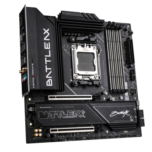 Colorful BATTLE-AX B850M-PLUS S WIFI7 V14 Super Black Blade motherboard supports CPU 7800X3D/9800X3D/9700X (AMD B850/ AM5)