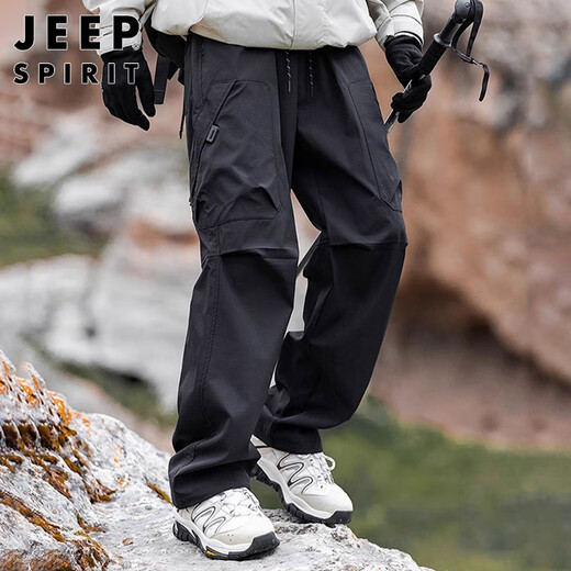 JEEP SPIRIT Jeep Jacket Pants Men's Pants Men's Autumn and Winter Overalls Casual Pants Straight Leg Sports Pants