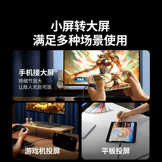 Greenlink Type-C to HDMI Female Thunderbolt 4/5 Converter USB-C Adapter Extended HD 4K HD Screen Casting Suitable for MacBook/iPad Air Notebook Phones