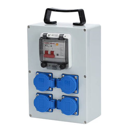 Small electrical box outdoor waterproof portable industrial socket box 220V with leakage protection level 2 and 3 strong electricity inspection box F-12