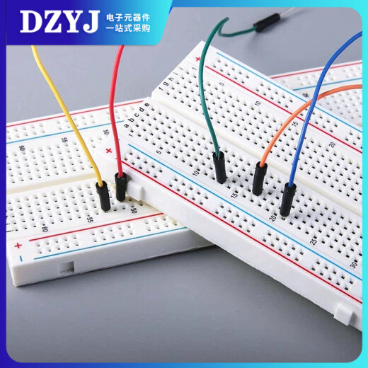 DZYJ 400/830 Hole de placa Kit de alimentación DIY PLACA DE CIRCO EXPERIMENTO Circuito Línea DuPont Línea Jumper 400 hoyos con respaldo adhesivo al empalme