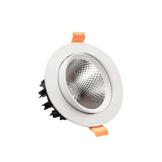 Прожектор, светодиодный потолочный светильник, встроенный светильник для открытия магазина одежды, потолочный светильник, фоновая стена, cob3w7w12 Вт, прожектор, лампа в виде бычьего глаза, COB-7W, белый свет, открытие 7-8 см