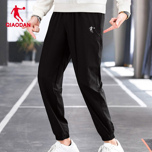 Jordan Sports Pants Men's 2025 Autumn New Quick-Drying Woven Loose Leg Casual Pants Basketball Running Guard Pants Men Black L/175