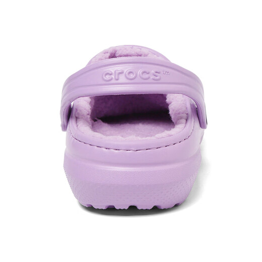 Crocs (CROCS) Girls' Crocs, Warm and Comfortable Children's Winter Cotton Slippers, Casual Sandals and Slippers 207010_5PR Orchid Purple 37-38 Inner Length About 234mm