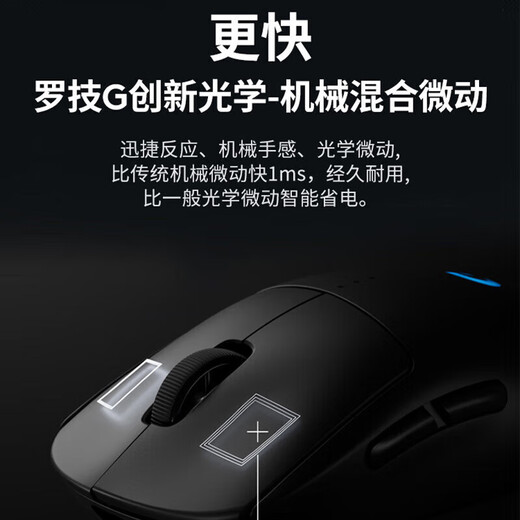Logitech (G) GPW 4e génération Suzaku Hawkeye Souris de jeu sans fil Shit King 4e génération légère ergonomique Esports double mode mécanique gpw4 Souris GPW4 Eagle Eye - Noir + Noir Punk Autocollant antidérapant Tapis de souris Esports gratuit