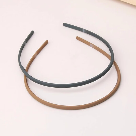 Zuoou headband women's 2025 new style thin style simple thin edge narrow version broken hair press hairpin headband hair bundle hair hole hair accessory khaki + dark coffee + black