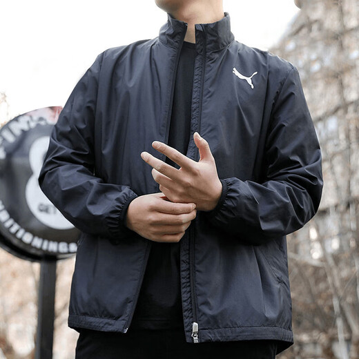 Puma (PUMA) Jacket Men's 25 new autumn casual windproof top loose stand-up collar sportswear executive woven jacket men's main recommendation woven quick-drying/inner mesh lining/stand-up collar M 175/96A Recommended weight 120-140Jin Jin equals 0.5 kg