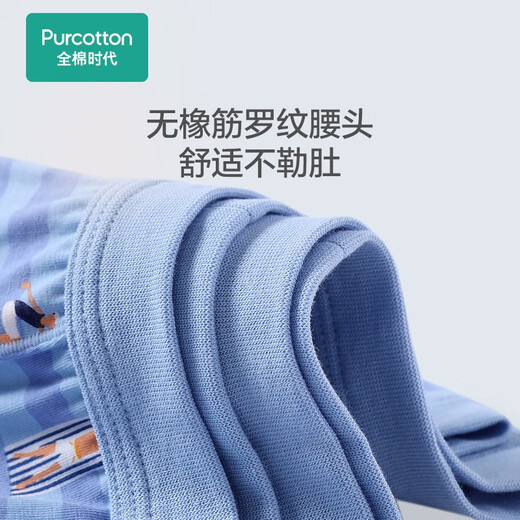 Cotton Era Pure Cotton Boys Underwear, 2-pack Surfer Boy+Water Mist Green (Mid-waist Boxer) 2-Pack 160