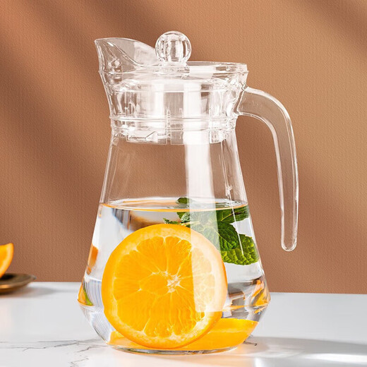 Green apple looks good, heat-resistant glass cold kettle, cold kettle, glass draft beer pot, hammer pattern pot, duckbill kettle single pot