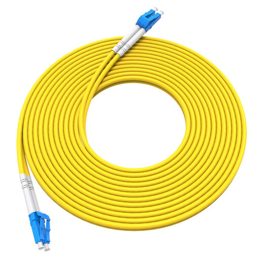 Nokoxin Telecom grade fiber optic jumper single-mode dual-core fiber optic cable optical module data room connection pigtail support length custom UPC connector 1 meter LC-LC