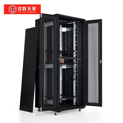 Jiuyue Tianhao cabinet thickened 42u network cabinet 2 meters high 800 wide 800 deep UPS computer room weak current monitoring cabinet server cabinet