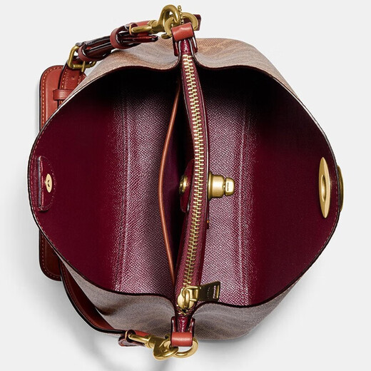 Entrenador Willow 22 Bolsa de cuero bolso de hombro de mano de mano Style Red Red-Brown Red-Brown Presbyop C3890 B4NQ4 Spot