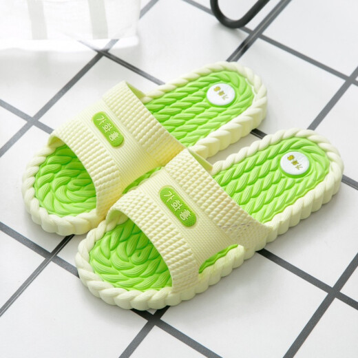 Aowan Sandals for Women, Men, Summer Massage for Home Indoor Pareja, un par de baño sin deslizamiento para mujeres, naranja negra (9859) 44 (44-45)