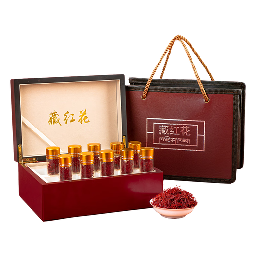 聚和泰精选藏红花礼盒新年货节过节送礼送母亲女友长辈老人健康营养佳品 藏红花礼盒（10管5克）高档礼盒母亲节礼物