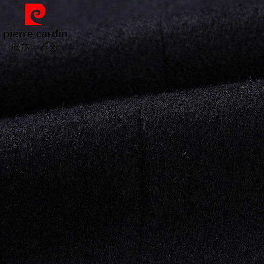 皮尔卡丹羊绒大衣中老年爸爸装男士毛呢纯羊绒大衣冬季新中长款100%全羊绒