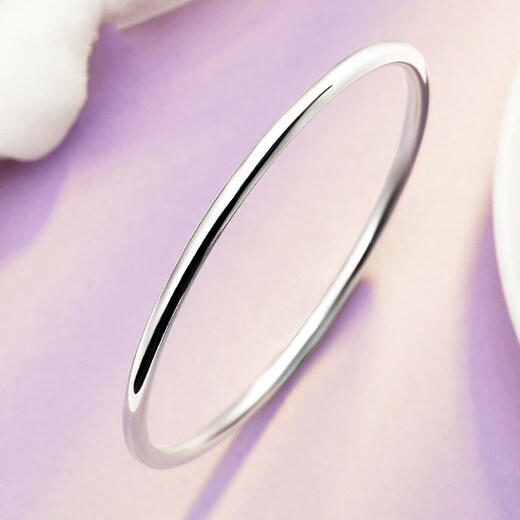 Xiyue platinum bracelet for women pt950 smooth plain circle round bracelet versatile bracelet for wife and girlfriend, customized 80g, shipped in 1-10 working days