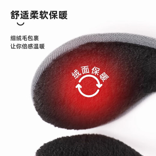 Scarecrow (MEXICAN) earmuffs for men, winter cold-proof earmuffs, thickened and warm for outdoor riding, Korean style earmuffs, ear protection, antifreeze earmuffs, black