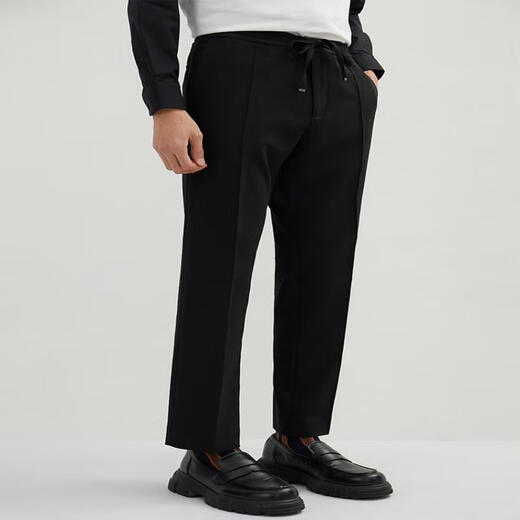 Ziozia [под jiumuwang] Spring Fashion Casual Slim-Fit Men's Youth Business Сплошные брюки zpp11162b черный 82/175 82a