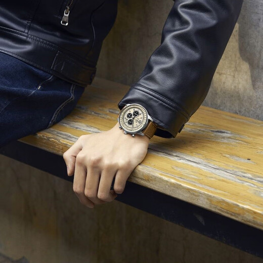 CITIZEN watch men's Japanese and Korean watch FF series light-powered three-eye disc belt business gift CA4500-16X